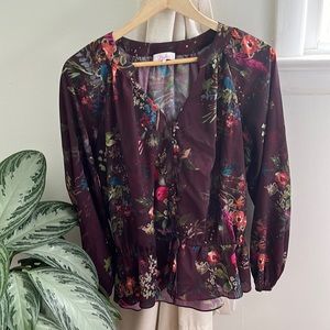 Parker peplum Blouse